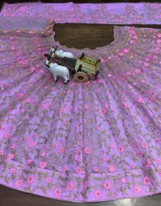 Women's Soft Butterfly Net Embroidery <strong>Sequins</strong> Work With Cancan &amp; Canvas Patta Most Popular Style on <strong>Sale</strong>! - Product Image 5