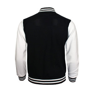 Veste universitaire d'hiver personnalisée en laine et cuir avec col montant, respirante et à séchage rapide, style universitaire premium, vêtements d'équipe OEM/ODM - Product Image 2