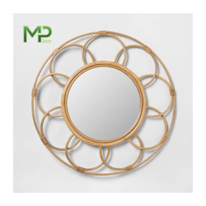 Espejo de flores de pared de longitud completa con diseño Art Deco personalizado directo de fábrica de Vietnam para fines decorativos - Product Image 1