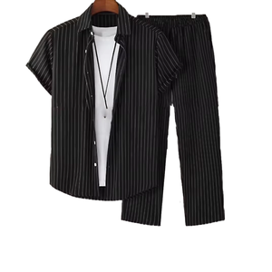 .. Survêtement athlétique pour hommes veste zippée deux pièces avec tenue de pantalon de jogging pour la course à pied et l'usure quotidienne - Product Image 6