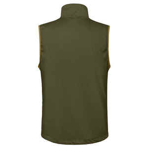 Chalecos y chalecos personalizados sin mangas con cremallera frontal completa y bolsillos laterales de poliéster Softshell abierto para hombre - Product Image 2