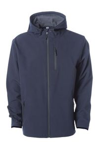 La veste softshell résistante à l'eau de Independent Trading Company est livrée avec un logo brodé personnalisé - Product Image 3