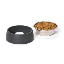 Comedero Doble de Metal para Mascotas, Juego de Platos de Acero Inoxidable para Perros y Gatos, Base Antideslizante, Plato Antiderrames para Comida de Mascotas - Product Image 3