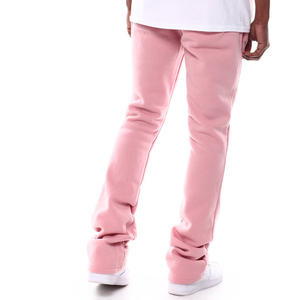 Pantalon de survêtement évasé rose longue longueur pour hommes Style décontracté pantalon de sport confortable et durable - Product Image 2