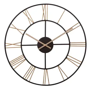Reloj de pared Vintage antiguo para decoración del hogar, cronógrafo decorativo de madera de lujo para sala de estar, calidad prémium, nuevo estilo de arte, barato, cantidad mínima - Product Image 4