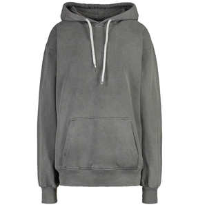 Sudadera de Invierno para Mujer de Alta Calidad, Tejido de Punto Estampado Lavado al Ácido, Anti-Pilling, Transpirable, con Logotipo Frontal y Bolsillos - Product Image 1