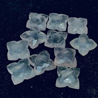 Perles de fleurs en quartz rose naturel sculptées à la main, forme de fleur, pierres précieuses sculptées à la main, pour la fabrication de bijoux, 12 mm