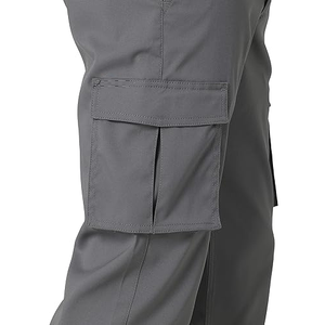 Pantalones holgados de alta calidad ligeros en blanco para hombre, pantalones multibolsillos para exteriores, joggers informales de carga para senderismo, uso diario - Product Image 6