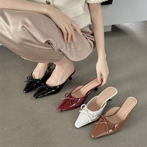 Nouvelles chaussures Mary Jane de style français printemps-été, ballerines rétro britanniques à semelle épaisse en cuir, chaussures à talons hauts élégantes et cool - Product Image 1