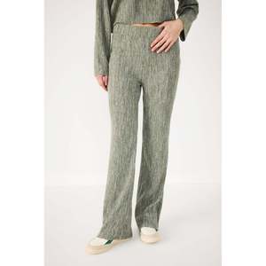 Pantalones Casuales Suaves con Cintura Elástica y Ribetes, 100% Poliéster - Product Image 4