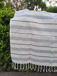 Handwoven 100% Silk Long Elegant Stoles Stripes Fringes Soft Lightweight Eco-Friendly Wraps Girls Ethical Artisan-Made <b>Scarves</b> - Product Image 5