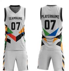Nouveauté 2026 : Ensembles d'uniformes de basketball personnalisés en gros, 100 % polyester, séchage rapide, impression par sublimation, logo d'équipe pour hommes – Vente en ligne - Product Image 4