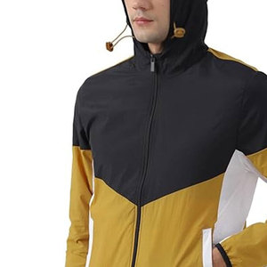 Vestes pour hommes à col montant et blocs de couleur, style urbain, respirantes, imperméables, avec logo frontal - Prix de gros - Product Image 5