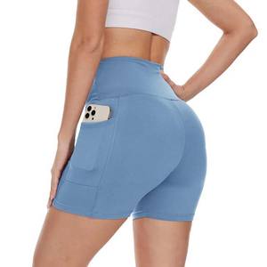 Shorts de sport tendance à taille haute pour femmes, logo personnalisé, vêtements de sport respirants dans un nouveau style avec un look populaire - Product Image 5