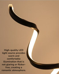 Lampada da Tavolo a Spirale <span class=keywords><strong>LED</strong></span> Moderna con 3 Colori Dimmerabili, Design Minimalista, Illuminazione Creativa e Elegante per Camera da Letto - Product Image 4