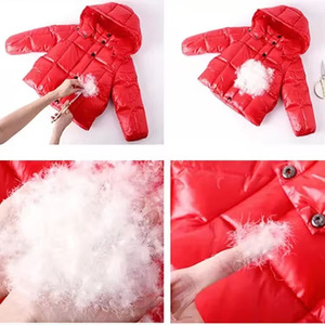 เสื้อแจ็กเก็ตบุนวมสำหรับผู้ชายเสื้อโค้ทตัวยาวผ้ามันเงาสำหรับฤดูหนาว - Product Image 4