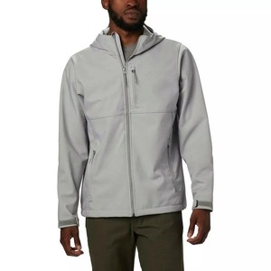 Vestes Softshell pour hommes de haute qualité pour le printemps en plein air personnalisé imperméable respirant coupe-vent col montant toile en gros - Product Image 2