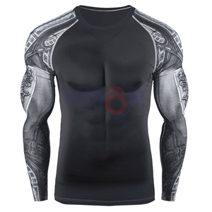 Wholesale Manufacturer Sportswear Men Rash Guard <b>Swimming</b> <b>Top</b> Rash Guard <b>Long</b> <b>Sleeve</b> Mens 2025 Compression Rash Guard OEM - Product Image 2