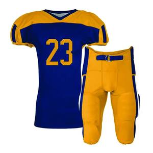Combinaison de football à manches courtes pour la course à pied à séchage rapide de conception personnalisée en gros d'usine uniforme de football américain - Product Image 2