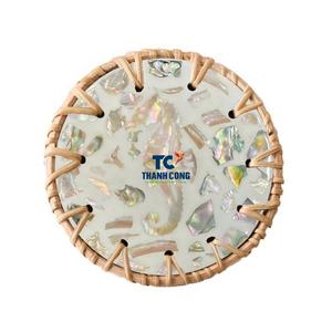 Vente en gros de sous-verres en rotin naturel pour restaurant ou magasin de détail Eco Vietnam Craft SEAHORSE MOTHER OF PEARL - Product Image 1