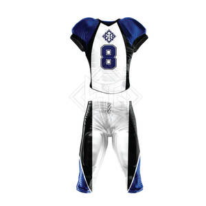 Uniforme de Fútbol Americano Personalizado para Hombre, Último Diseño, Secado Rápido, Transpirable, 100% Poliéster, Ropa Deportiva, Conjunto de Manga Corta - Product Image 1