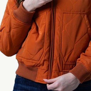 Chaquetas Bomber de Invierno para Mujer de Alta Calidad, Directamente de Fábrica, Tejidas, Transpirables, Ecológicas, Resistentes al Viento, Lisas, Teñidas y Personalizadas - Product Image 5