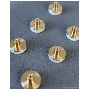 Decorative White Shell Round <b>Kitchen</b> Cabinet Knobs and Pulls Brushed Brass Marble Drawer Cupboard Door Pulls Handles - Product Image 3