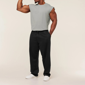 เสื้อกล้ามผู้ชายออกแบบเอง 280 กรัม ผ้าฝ้าย ไซส์ใหญ่ ระบายอากาศได้ดี เหมาะสำหรับออกกำลังกาย ฟิตเนส เทรนนิ่ง ยิม ออกกำลังกาย เสื้อกล้ามถักแบบซักได้ - Product Image 6