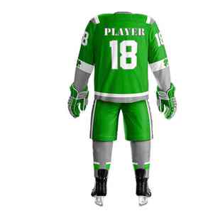 Uniforme personnalisé de hockey sur glace robuste conçu pour les matchs professionnels offrant un maximum de flexibilité et de confort - Product Image 6