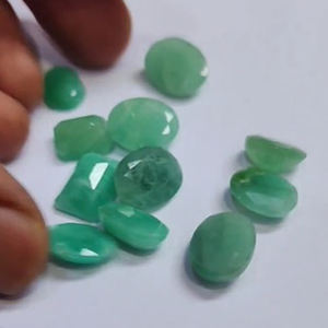 10ชิ้นหินซาโกต้ามรกตธรรมชาติ11มม.-15มม. รูปไข่แปดเหลี่ยมตัด57 CTS ล็อต iroc ขายอัญมณีคุณภาพดีสำหรับเดือนปีเกิดราคาประมาณ US $57 - Product Image 3