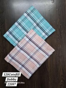 เสื้อเชิร์ตผ้าฝ้ายโพลีผ้าฝ้ายย้อมสีสำหรับส่งออก - Product Image 4