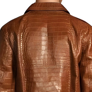Blouson en cuir bomber streetwear pour hommes, élégant, fabriqué au Pakistan, vestes en cuir pour hommes, cuir véritable, tendance - Product Image 6