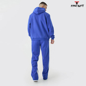 Chándal de jogging ajustado de alta calidad para hombre, diseño Popular de poliéster 100% con cremallera lisa, respetuoso con el medio ambiente para el invierno - Product Image 2