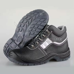 <b>Men</b> Leather Safety Boots Lace Anti-Slip PU Outsole Construction <b>Work</b> <b>Shoes</b> All Seasons MODMIX TM-SS-01 Hi Visibility Composite - Product Image 6