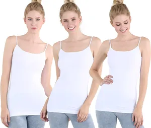 Women's Premium <b>Lace</b> Knitted Casual Camisole 100% Cotton Spaghetti Strap Relaxed Fit Smooth <b>Stretch</b> <b>Fabric</b> Apparel Factory - Product Image 1