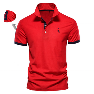 Polo personalizado para hombre, diseño de piqué de algodón, manga corta de alta calidad, antiarrugas, informal, marca de verano, calidad, fábrica de China - Product Image 2