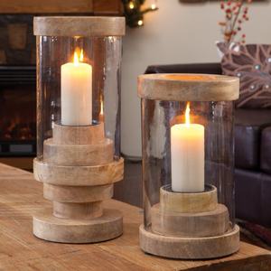 Long bougeoir en bois idéal pour les mariages de ferme de style rustique et les configurations de maison aux chandelles confortables - Product Image 5