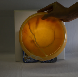 Saladier artisanal en pierre d'onyx Plateau de service de fruits élégant en marbre pour salle à manger de luxe et décoration intérieure Fournisseur en gros - Product Image 4