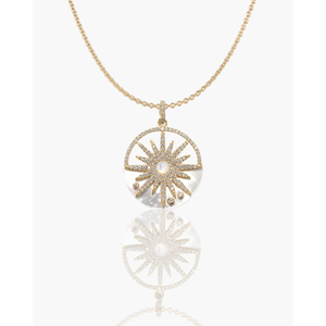 Collier tendance en titane avec pendentif étoile géométrique et perle – Style vintage, cadeau idéal pour fiançailles ou soirée - Product Image 2