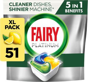 Paquete al por Mayor de Pastillas para Lavavajillas Fairy Platinum Lemon All-In-1, 51 Unidades, Fórmula Platinum - Product Image 5