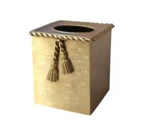 กล่องใส่กระดาษทิชชูโลหะสีทอง ดีไซน์ทันสมัย คุณภาพเยี่ยม สินค้ามาใหม่ รูปทรงตามสั่ง สำหรับตกแต่งโต๊ะงานแต่งงานและงานเลี้ยง - Product Image 6