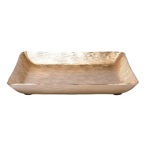 Vente en gros de plateau en métal en aluminium martelé au meilleur prix de l'Inde pour restaurant hôtel usage domestique - Product Image 6