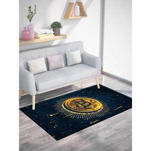 Alfombra Crypto Money - Alfombra Impresa con Diseño Moderno Antideslizante, Alfombra Delgada No Tejida - Product Image 3