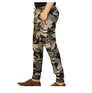 วิ่งออกกําลังกายยิมผู้ชาย Joggers กางเกงคาร์โก้ถุงพร้อมกระเป๋าผ้าฝ้ายตรงกางเกง Drawstring เด็กกางเกงยุทธวิธี - Product Image 3