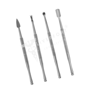 Offre Spéciale 4 pièces 4 pièces outil manucure pédicure Kits cuticule dissolvant outil coupe-cuticules ongles poussoir cuticules grattoir outil ongles - Product Image 1