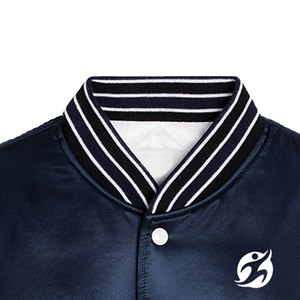 Wholesale Price Baseball <b>Jackets</b> Customizable Size <b>Short</b> Length Woven <b>Jackets</b> Cotton Filling Material Plain Dyed Crop Techniques - Product Image 3