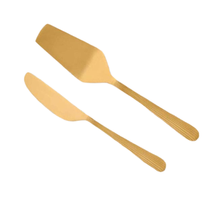 Trending Gold Plated Stainless Steel Slicer & Spatula Designer Thin Handle Metal Slicer & Spatula <b>Cake</b> Server Wedding Hotel - Product Image 4