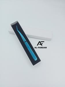Best Quality Titanium Blue Eyelash Extension Tweezers Stainless Steel False Applicator for Extensions Sustainable <b>Card</b> <b>Boxes</b> - Product Image 5
