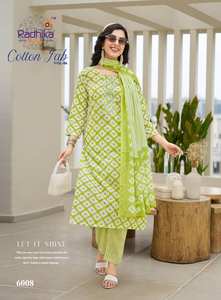 Vente en gros de vêtements indiens et pakistanais de la collection de vêtements de fête et de tenue décontractée brodés en coton de qualité supérieure - Product Image 6