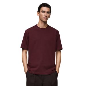 T-shirt long en coton unisexe de taille régulière personnalisé en gros 100% coton blanc uni pour hommes et femmes emballage personnalisé - Product Image 1